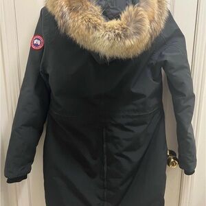 Canada Goose Black Jacket with Fur Trim